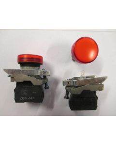 Lamp body ZBVM4 230V AC red