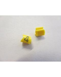 Cable noticeable clip 02-3 yellow/black 4   diameter 1.3-3.0