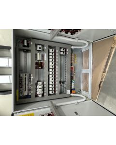 Control cabinet egg cross collection