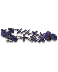 Conveyor chain 49mm hardened DR1500 PA66/blue disc dist 71.5