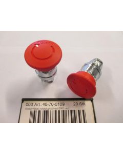 Safety emergency head 40mm red