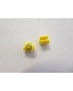 Cable noticeable clip 02-3 yellow/black 5   diameter 1.3-3.0