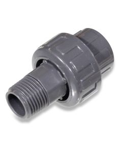 Screw union 20x1/2" m PVC NP16
