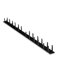 End cap PVC black f/pen profile 35x750 closed