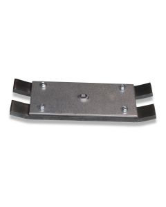 Guide plates with base plate for guide shoe c-profile MPF