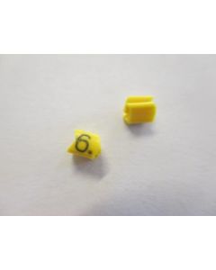 Cable noticeable clip 02-3 yellow/black 6   diameter 1.3-3.0