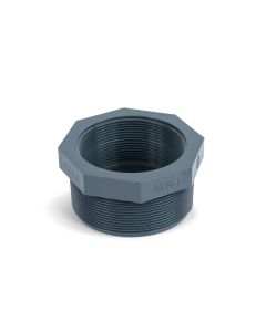 Reducing bush 3"m x 2 1/2"fm short w/octogon PVC NP16