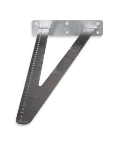 Wall bracket suspension for ribbed tube 700 for 5 rows