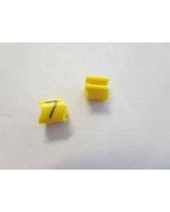 Cable noticeable clip 02-3 yellow/black 7   diameter 1.3-3.0
