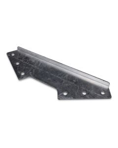 Gusset plate for up-and-over door for free-access stall ESF
