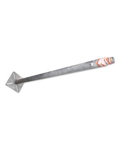 Post 1 1/2"-1" galv with bottom plate