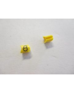 Cable noticeable clip 02-3 yellow/black 8   diameter 1.3-3.0
