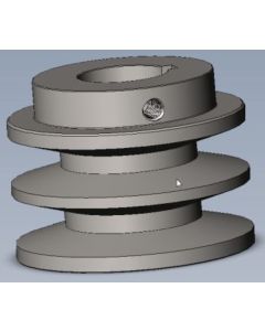 SHEAVE 2-GROOVE B-BELT 3.0"O.D X 1.125 I.D.  PT0563