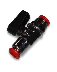 Air shut-off valve with handlever for hose 6/4mm
