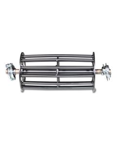 Idler roller convex cpl incl shaft & ball bearing f/belt 245