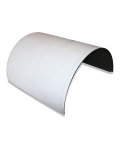 Exhaust air pipe half CL-920-2 1000mm gray f/fan