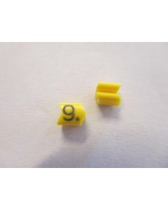 Cable noticeable clip 02-3 yellow/black 9   diameter 1.3-3.0