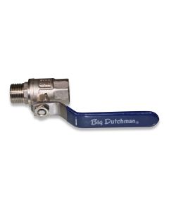 Ball valve 1/2" m/fm brs