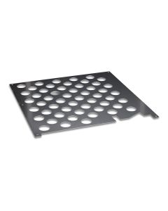 Sheet metal partition in front of nest Step V16 holes