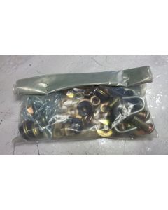 Kit components discharge closure