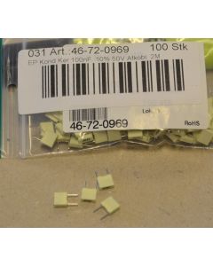 EP Kond Ker 100nF. 10% 50V Afkobl. 2M