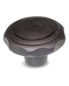 Star knob black M8 thread f/feeder PN plast./SST