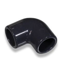 Elbow 90deg PVC 16mm 2x stick-on sleeve PN16