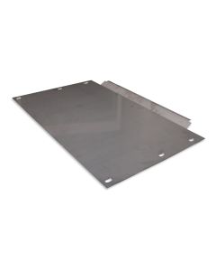Bite protection for tiltable trough with lateral operation