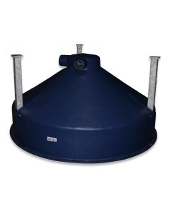 Bottom segment d1550 GRP 3-pt SBA side outlet 75/90mm