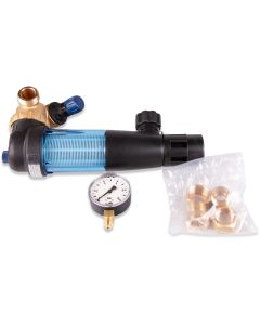 Pressure red.+filter Duo DFRII 3/4" 1.5-6bar w/manometer
