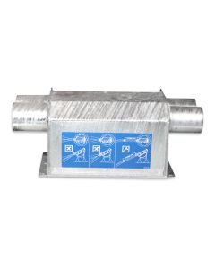 Lower part f/silo boot M 75 2-line continuous auger