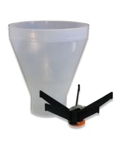 Hopper 21L transparent f/feed pan KS 9L