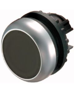 Push button front M22 black M22-D-S