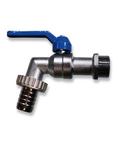 Ball valve w/hose nozzle 1"