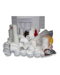 Supply unit 500mm PVC incl piping material cpl f/RM2