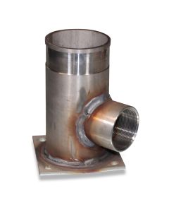 Suction pipe SST Ø 88.9mm with flange with supports(PZ00167