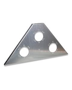 Front sheet connect. branch 60/75/90 for inlet funnel