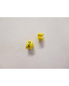 Cable noticeable clip 2-4 yellow/black 2   diameter 4-10mm