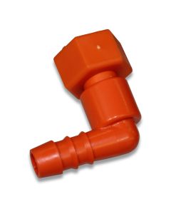 Angle hose connector with sleeve cap nut 1/2" L4313