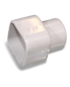 Transition piece from square pipe 28 to round pipe 25
