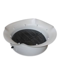 Suction funnel with swivel shutter CL920 gray assembled