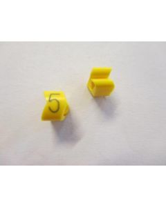 Cable noticeable clip 2-4 yellow/black 5   diameter 4-10mm