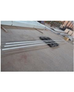 1" water pipe 2.5mm galv 6 mtr male thread on both ends
