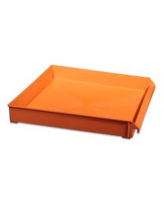 Collecting box for dirt plast. 350x345x48 f/elevator