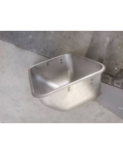 Trough pan 32L with 2 holes fixed on farrowing SST 304