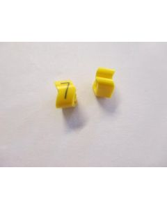 Cable noticeable clip 2-4 yellow/black 7   diameter 4-10mm