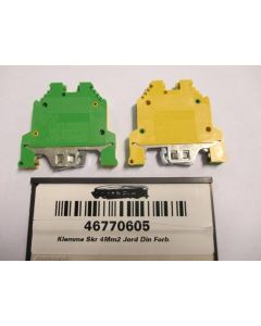 Earth terminal 4sq.mm 1L2 Din.F G/G