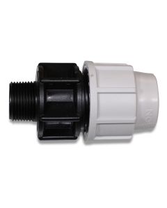 Adapter union PP 25x 3/4"m NP16 f/PE-pipe