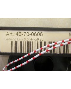 Cable Livy 0.5 White/Red