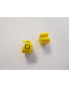 Cable noticeable clip 2-4 yellow/black 8   diameter 4-10mm